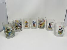 Walt Disney World Mickey Mouse Glass Cups McDonald's 2000 & 100 YEARS ANNIV LOT picture