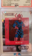 2024 Infinity Trilogy #SM7 Galactus Spectromatic-Red 07/49 PSA 8 picture