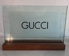 Gucci Department Store Tabletop Dealer Display Sign, Neiman Marcus / Macy’s picture
