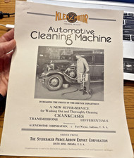 VTG KLENZMOTOR OSBORNE AUTOMOTIVE CLEANING MACHINE FLYER STUDEBAKER 1920S? picture