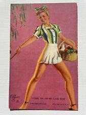 1940's Pinup Girl Picture Mutoscope Card- Zoe Mozert- Were Late now picture