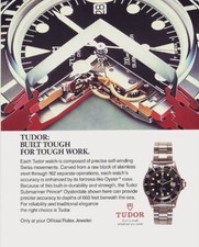 Tudor Watch Vintage Classic Luxury Ad Reprint – 8x10 Glossy Printed Photo picture