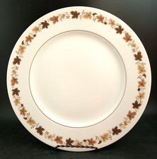 Sango China 'Rene' Dinner Plate, Mint Condition, Fall Leaves & Gold Trim picture