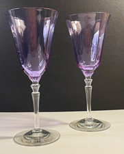 Vintage Fostoria Wisteria Neodymium Water Goblets 8.25