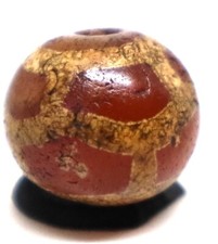 Ancient Etched Carnelian Bead, Ancient Pyu Burma (1stC AD - 11thC AD) picture