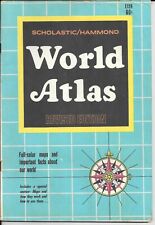 Vintage 1966 SCHOLASTIC/HAMMOND WORLD ATLAS Revised Edition, 62 Pages picture