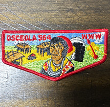 Vintage Osceola Lodge 564 S-6? OA Flap Patch Florida BSA picture