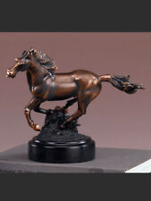 American West Horse Copper Figurine Statue 10.5