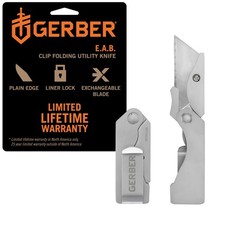 Gerber Gear EAB Pocket Razor Knife with Money Clip - EDC Gear Folding Stainless picture