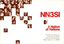 HAM RADIO CQ QSL QSO CARD NN3SI WASHINGTON DC USA SMITHSONIAN NATIONAL MUSEUM picture