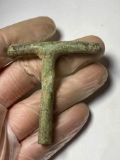 Ancient Hellenistic Bronze Masonry T-Handle Tool 300 BC–100 AD Genuine COA picture