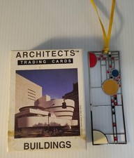 LOT ACME ARCHITECTS Buildings Trading Cards in Box & Frank Lloyd Wright Bookmark picture