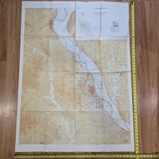 Atchison Fort Leavenworth Kansas 4ft Map 1962 Army Command General Staff College picture
