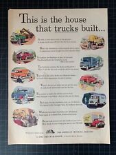 Vintage 1950s GMC Trucks Print Ad picture
