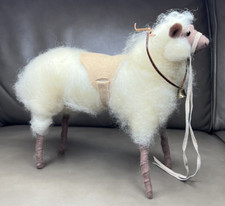 Vintage Spun Wool Sheep Figurine 12