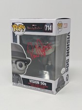 Paul Bettany Marvel WandaVision Vision 50s #714 Signed Funko Pop JSA Certified picture