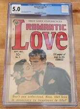 Romantic Love #1 Avon 1949 CGC 5.0 RARE Golden Age Romance picture