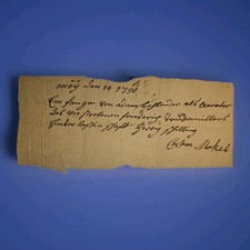 1790 PA German Estate Receipt Adam Bolender Rev War Patriot Casper Mogle Mokel picture