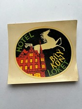Vintage HOTEL BILY KUN DECAL  Loket, Czech Republic picture