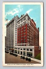 Tulsa OK-Oklahoma, Atlas Life And Cosden Buildings, Antique, Vintage Postcard picture