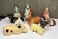 Vintage Ceramic Farm Animal & Villager Figurine bundle picture