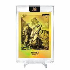 MOSES Breaking the Tablets Card 2023 GleeBeeCo #MSBR-G Encased Holo GOLD 1/1 picture