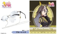 Uma Musume Dream Journey Glasses Blue Lens Chain + Pre-order Acrylic Stand NEW picture