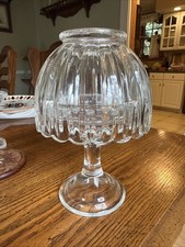 Vintage L.E. Smith Ribbed Fairy Lamp picture