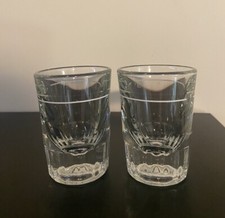 Heavy Bottom Clear Shot Glasses With White Line (Set Of 2) High Quality picture