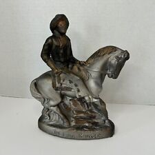 Antique Handmade Lone Ranger on Horse Ceramic Sculpture 11