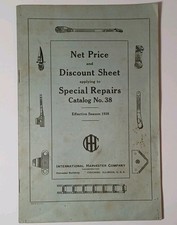 Vintage 1938 International Harvester Catalog Tractor Mower Oil Cans Repair Parts picture