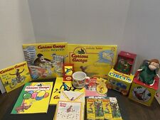 HUGE Curious George Lot (music Box, Mug Circus Ornament, Unopened Calendar, Book picture