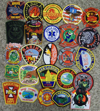 *NEW*  *CLEARANCE*  25 Total Various Fire Patches  Set # 77 NO DUPLICATES IN SET picture