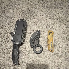 Spyderco Enuff 2, CRKT Provoke, Hogue Deka (Ultem) Knife Lot picture