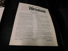 New Pentagram Magic Peter Warlock's Magazine September 1973 picture