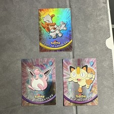 Topps 1999 Pokémon TV Animation Edition Hologram Cards Lot 3 #105 #40 #52 picture