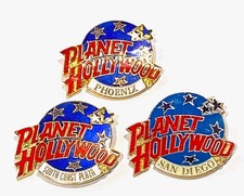 3 Planet Hollywood Collector Pins - NEW - Phoenix, South Coast Plaza, San Diego  picture