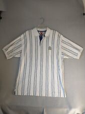 Mickey Mouse Mens Shirt XXL Multicolor Polo Striped Short Sleeve Vintage Casual picture