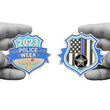 Chicago Police Department CPD Police Week 2023 Commemorative Thin Blue Line Memo picture
