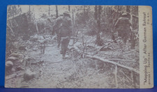 WWI Underwood & Underwood Action Photo Card MOPPING UP AFTER GERMAN RETREAT picture