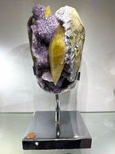 -Rare Uruguayan Amethyst & Calcite — A Natural Sculpture picture
