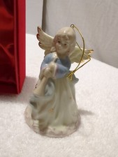 Vintage Formalities by Baum Bros ~ ANGEL BELL ORNAMENT w/Red Velvet Box ~ EUC picture