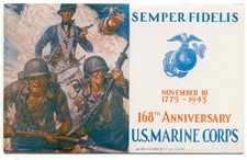 U.S. Marine Corps 168th Anniversary 1943 Semper Fidelis  picture