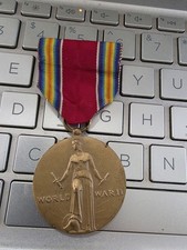 ORIGINAL SLOT BROOCH WW2 US VICTORY MEDALS--SEE STORE PCGS COINS -CURRENCY-WW2 picture