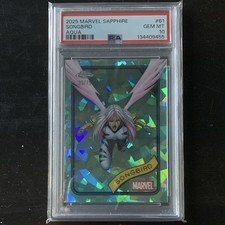 Topps 2025 Marvel Sapphire Songbird Aqua #61 /75 PSA 10 Non-Sport Card picture