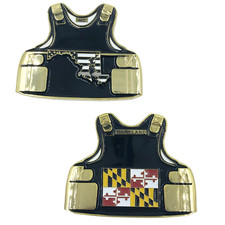 BL8-011 Maryland CO Correctional Officer Corrections Jail Prison Guard Thin Gray picture