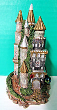 VINTAGE  1990 ENCHANTED CASTLE/KINGDOM WITH JULY BIRTHSTONE - EXCELLENT CONDITIO picture
