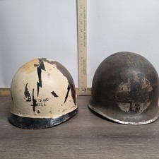 Original WWII US Marines Medic trench art on linear  picture