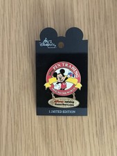 Vtg Disney Disneyland/DCA Mickey Mouse Around the World Pin Trading Dangle LE500 picture