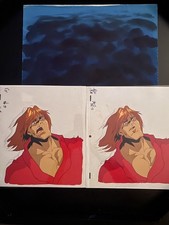 2 x Street Fighter Animation Cel + Production Background picture